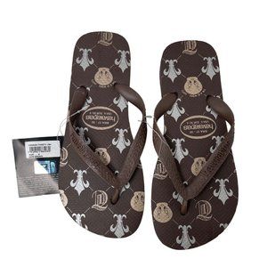 NWT TOP Havaianas Looney Tunes Tweety Flip Flops Dark Brown Women's Sz US 6